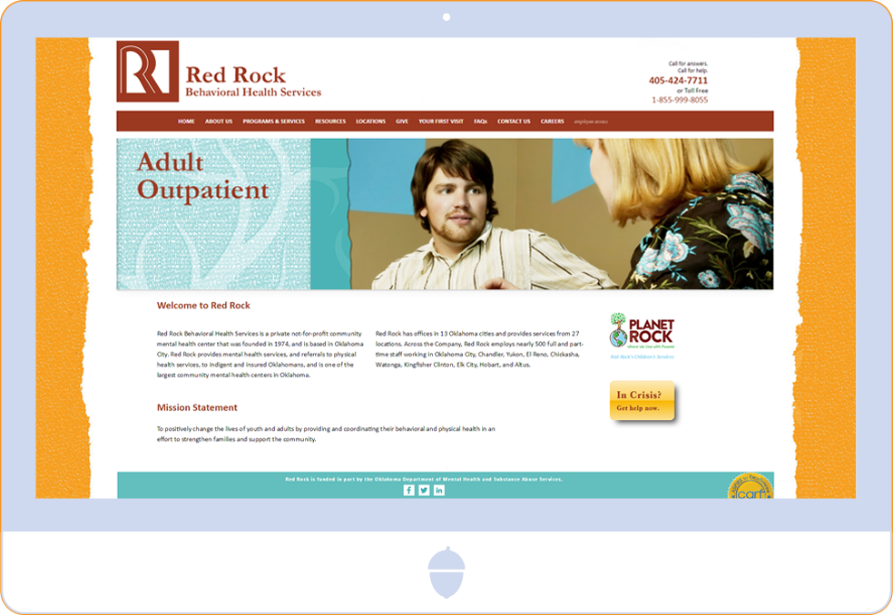 Red Rock Behavioral Health Services desktop screenshot