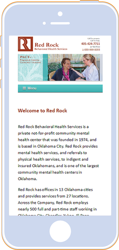 red rock behavioral health services iphone screenshot